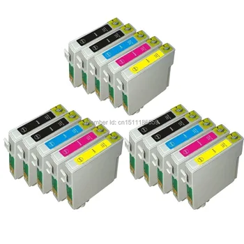 15 T0711-T0714 suderinama rašalo kasetė Stylus SX215 / SX218 / SX400 / SX405 / SX405WiFi / SX410 / SX415 / SX510 spausdintuvą