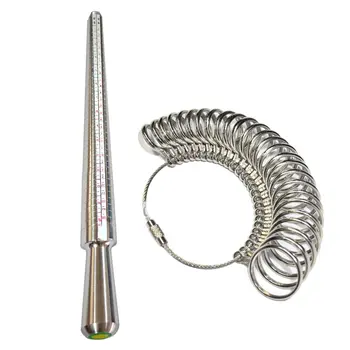 2019 Profesinės UK Žiedas A-Z Piršto Dydžio Matavimo Stick Metalo Žiedas Piršto Įtvarą Gabaritas Papuošalai, Įrankiai