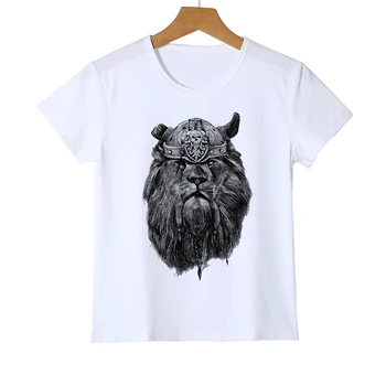 3D Liūtas Karalius Spausdinti Sukurta Stilingas Vasaros marškinėliai Naujas Mados Berniukai/Mergaitės/Kūdikių marškinėliai Prekės Vaikams Viršūnes Tees Z22-9