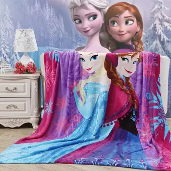 Minkštas Šiltas Koralų Vilnos Disney Užšaldyti Anna Elsa Antklodė Dygsnio Lovatiesė Sofa Pledas Mesti Antklodę Vaikams, Vaikų Miegamųjų Namo