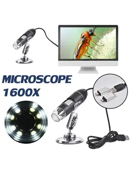 3 1. 1600X Skaitmeninis Mikroskopas Nešiojamų Du Adapteriai Parama 