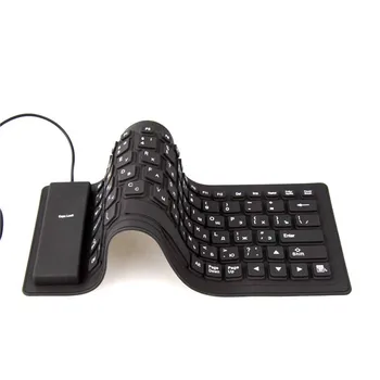 Lankstus, Vandeniui Atsparus Silikoninis Mini Žaidimų Klaviatūros Nešiojamų USB Klaviatūros Planšetinis Kompiuteris Nešiojamas KOMPIUTERIS Karšto Pardavimo