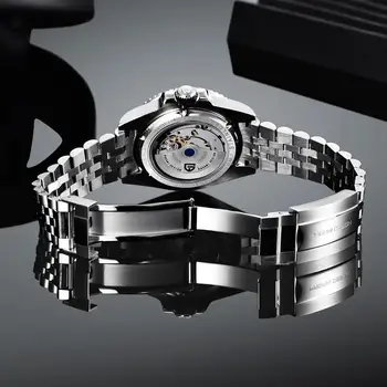 PAGANI DIZAINO Vyrų Laikrodžiai GMT40mm Mechaniniai Laikrodžiai Top Brand Safyro Stiklas Nerūdijančio Plieno, atsparus Vandeniui Laikrodis Relogio Masculino