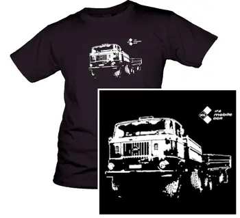 W 50 T-Shirt Sunkvežimis Ifa Priekaba Savivartis Gaisro L60 Snd Ludwigsfelde Gdr Medvilnės Tiesiai O-Kaklo Trumpomis Rankovėmis Hipster Marškinėliai