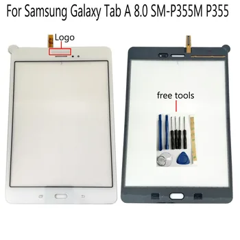 Shyueda Naujas Samsung Galaxy Tab 8.0 SM-P355M P355C Išorinė Priekinio Stiklo Jutiklinis Ekranas