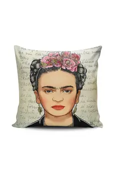 Navigacijos Frida Kahlo Raštuotas Tasseled Pagalvėlė Padengti Skaitmeninis Atspausdintas Dekoratyvinės Pagalvės Kokybės Siuvimo Paslėptas Užtrauktukas Siūlės