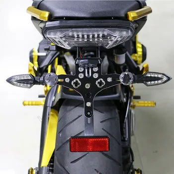 MT 09 Motociklo Reguliuojamas Licenciją Plokštelės Mount Turėtojas-Laikiklis, skirtas Yamaha MT09 FZ09 MT-09 FZ-09 Bandomųjų 900 2013-2020 m. LED Šviesos