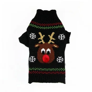Šunelis megztiniai Megztinis drabužiai mažų šunų Kailio striukė dachshunds čihuahua kalėdų elnių kostiumas šunų drabužius Naminių Reikmenys