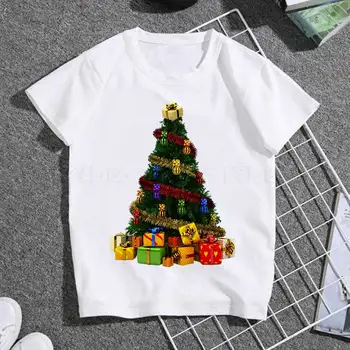 2020 Mados vaikiški Marškinėliai Šilti Linkėjimai Naujųjų Metų Linksmų Tee Marškinėliai Kalėdų Grafinis Marškinėliai vaikams, Print T-shirts
