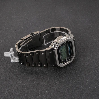 Kietas Juoda DW5600 GW-M5610 Watchband Bezel/Case Metalo 316L Nerūdijančio Plieno