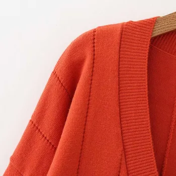 Plus size V-Kaklo lašas pečių rankovės moterų Megzti megztinis 2018 black & Plytų raudona & Pupelių smėlio spalvos ponios megztinis vilnos moteris