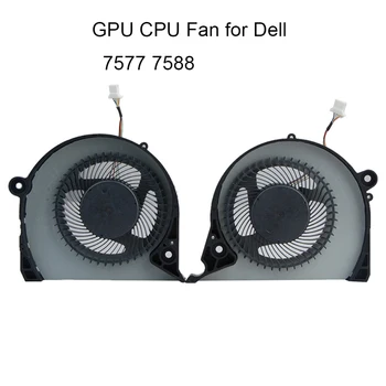 Nešiojamojo kompiuterio Aušinimo Ventiliatorius Dell Inspiron 15 7577 7588 GPU Grafikos plokštę, CPU aušintuvas gerbėjai DC 5V DFS2000054H0T DFS541105FC0T FJQS FJQT