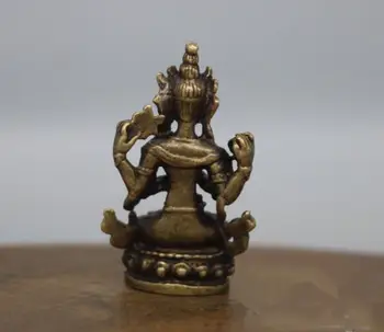 Kolekcionavimas Kinijos Žalvario Raižyti Tibetas Tibeto Buda Išskirtinį Mažas Statula