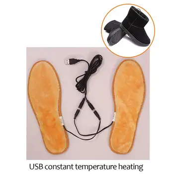 Šiltas Kojų Šildymo Batai Šildymo Batai su Elektros Trinkelės Žiemos Slidinėjimo Įkrovos USB Baterijos Įkrovimo Batus Sniego Boot galima Skalbti