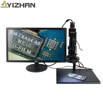 Naujas 38MP 13MP HDMI VGA full HD 1080P 60F/S Pramonės Skaitmeninio Mikroskopo Vaizdo Kamera 180X C-mount Objektyvas LED šviesos žiedas YIZHAN