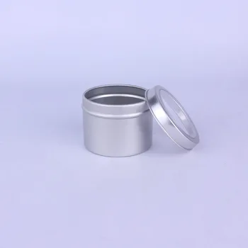 6Pcs Sriegiu Aliuminio Dėžutė Žvakė Kosmetika Aliuminio Arbatos Tešlos Tortas, Saldainių Dėžutės Su dangteliu 60ml60*46mm