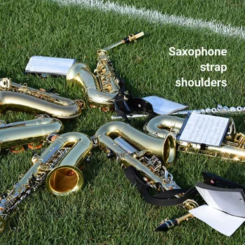 Suaugusiųjų Vaikų Minkštas Sax diržo Kablys Saksofonas Peties Dirželis Saksofonui Balnai Alto Sopranas Saksofonas Tenoras