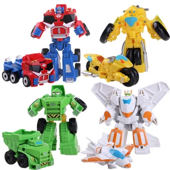 2018 Naujausias Gelbėjimo Robotus Deformacijos Robotas figūrėlių, Sraigtasparniai Robotai Transformacijos žaislas Vaikams Kūdikių Dovanų