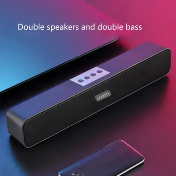 Portable Bluetooth Speaker Belaidžio 3D Stereo, Garso Kolonėlės Mini Speaker for Desktop PC Nešiojamas Parama TF Kortelę Garsiakalbis