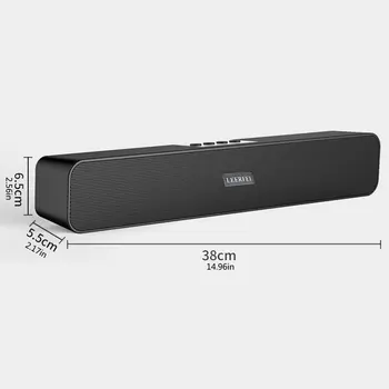 Portable Bluetooth Speaker Belaidžio 3D Stereo, Garso Kolonėlės Mini Speaker for Desktop PC Nešiojamas Parama TF Kortelę Garsiakalbis