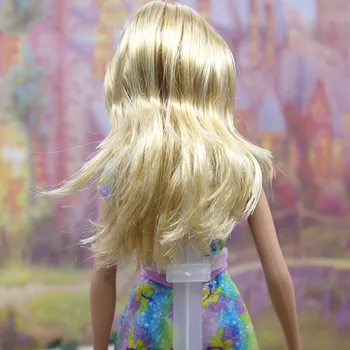 28cm Graži Mergina 5 Sąnarių Šviesūs Plaukai Spalvinga sijonas Mados mergina Lėlės Moterų lėlės-Geriausia Dovana Vaikui