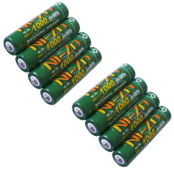 8 Vnt./daug 1.6 v aaa 1000mWh įkrovimo baterija (akumuliatorius nizn Ni-Zn aaa 1,5 v įkrovimo baterija (akumuliatorius Galingas, nei Ni-MH Ni-Cd baterijos