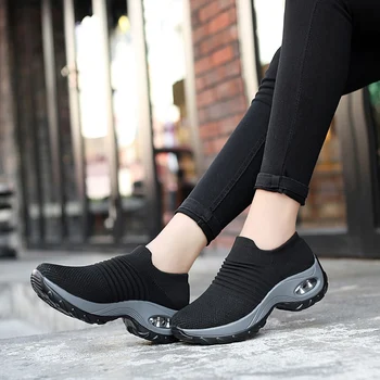 Pėsčiomis kojinių sportbačiai moterims moterų tinklinio bateliai veikia feminino chaussures moteris sapato feminino femme sapatos sporto paslysti