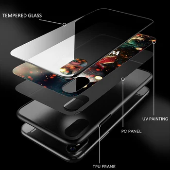 David Bowie Grūdintas Stiklas TPU Juodo Dangtelio Case for iPhone 5 5S SE 2020 6 6s 7 8 plus X XR XS 11 pro Max