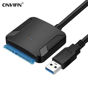 Onvian USB 3.0 Prie Sata Adapteris Keitiklis Kabelis USB3.0 Kietųjų Diskų Keitiklio Kabelį, Samsung WD Seagate 2.5 3.5 HDD SSD Adapteris