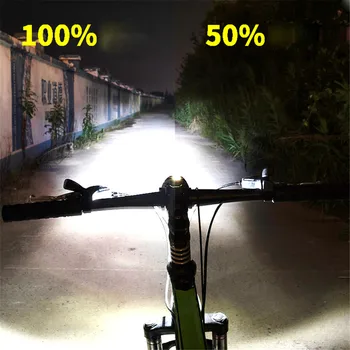 1pc Dviračio Žibintas Anti-glare Aukštos Žibintai LED Dviračių Nuoma Lempos Dviračio Žibintas USB Powered LED Vandeniui dviračių žibintai