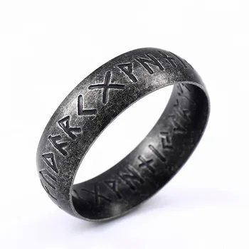 Beier 316L Nerūdijančio plieno Mados Valknut VYRŲ ir moterų mados Odin Skandinavų Vikingų Amuletas Rune žodžiai RETRO Žiedai, Papuošalai LR-R145