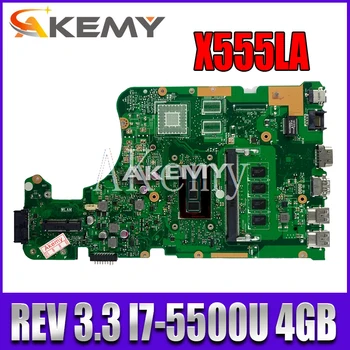 X555LD REV 3.3 X555LAB Plokštę Už Asus X555LJ X555LB X555LA X555L Nešiojamojo kompiuterio Motininės Plokštės Bandymą Gerai I7-5500U 4GB-RAM GM