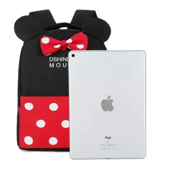 Disney Mickey Minnie Baby kuprinė 1-6 metų amžiaus vaikų maišelį Mielas animacinių filmų berniukų ir mergaičių, kūdikių, vaikų darželis maišelį su anti-lost virvė