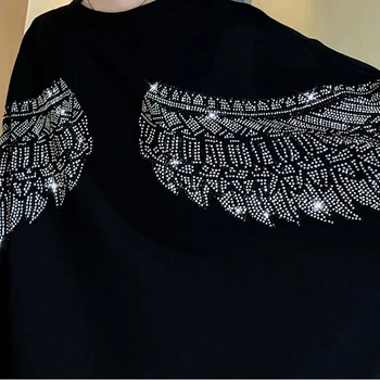 Harajuku Sparnus Modelio moteriški marškinėliai ilgomis Rankovėmis O-kaklo 2021 m. Pavasarį Naujas Prarasti Gręžimo Viršų Moteris Tshirts atsitiktinis Moterų Drabužiai