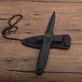 HRT fiksuotu peilis 440 Ašmenys ABS rankena lauko kempingas medžioklės peilis Taktinis išgyvenimo kišenėje vaisių Naudingumas Peiliai EDC įrankiai