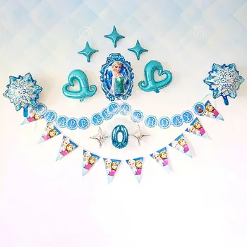 Aisha Mėlyna Mergaitės Vaikų Šalis Balionai La Reklama Dekoruoti Folija Žvaigždžių Raidžių 1-asis gimtadienis laišką balionai, dovanos