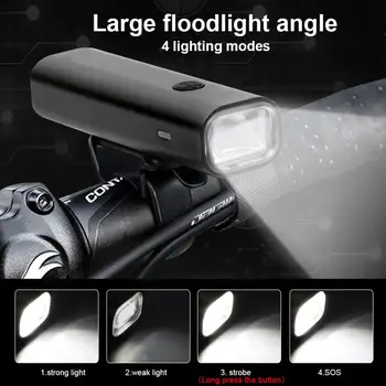 Dviračio Šviesos Rainproof USB Įkraunamas LED 1000 liumenų MTB Priekinis Žibintas priekinis žibintas Aliuminio Ultralight Žibintuvėlis Dviračio Šviesos