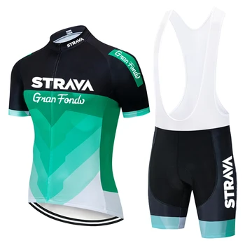 2020 naujas mėlyna STRAVA Pro Dviračių Komanda trumpomis Rankovėmis Maillot Ciclismo Vyrų Dviračių Džersis Vasaros orui Dviračių Drabužių Rinkiniai