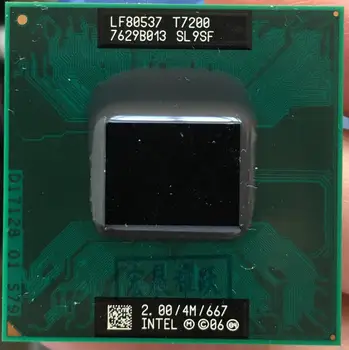 Intel Core 2 Duo T7200 PROCESORIUS Nešiojamas procesorius PGA 478 cpu veikia