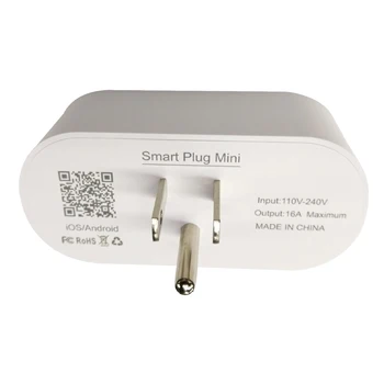 JAV JAV Kištukas 16A Galia Stebėsenos Smart Plug Wifi Smart Lizdas Tuya Smart Gyvenimo AppAlexa 