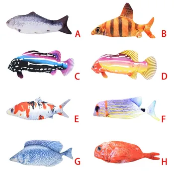 Naminių Žuvies Formos, Kačių Žaislas Elektros USB Įkrovimo Modeliavimas Žuvų Žaislai, Šunų Kačių Gumos Kramtymas Žaislai Pet Interaktyvus Prekes