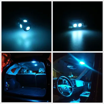 10vnt Canbus Xenon Baltas Automobilis LED Lemputės Interjero Paketas Rinkinys 2007-2012 M. Dodge Kalibro Žemėlapis Dome Kamieno Licencijos numerio ženklo apšvietimo Žibintas