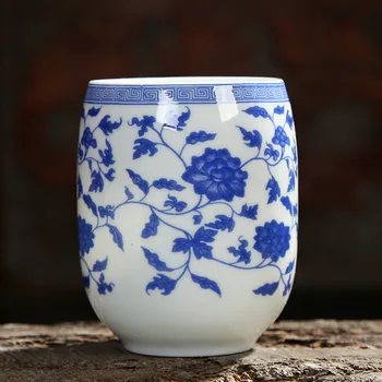 TANGPIN mėlyna ir balta keramika teacup arbatos puodelio, puodelis arbatos kinijos kung fu taurės 190ml