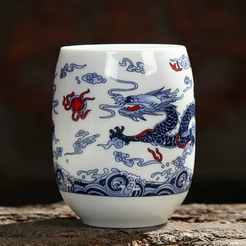 TANGPIN mėlyna ir balta keramika teacup arbatos puodelio, puodelis arbatos kinijos kung fu taurės 190ml