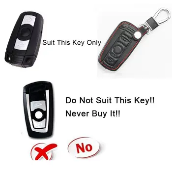 Icecare Odos Paketų Prižiūrėtojų Raktinę Klavišą Atveju Bmw E30 X1 X3 X5 X6 320 525 E34 E36 Odinis Keychain Atveju Bmw Klavišą Dangtelis Su Key Chain