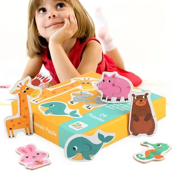 Vaikams, Kūdikių Žaislai, Mediniai, Medžio, Gyvūnų Pažinimo Įspūdį Vaisių, Daržovių Mokymosi Švietimo Žaislas Eismo Saugos Įspūdį Žaislas Vaikams