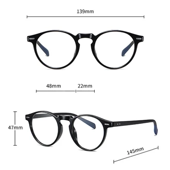 Peekaboo moterų photochromic akinius mėlyna šviesa tr90 rėmelis retro apvalūs akiniai vyrams, aišku, objektyvų priedai vasara žiema