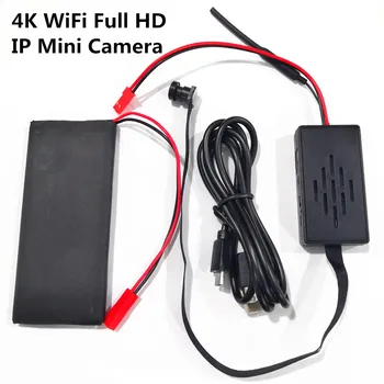 4K 1080P WiFi IP Mini Kamera Modulis Judesio Aptikimo DVR Įrašymo P2P Mikro Kamera Home Security Mažas Fotoaparatas Nuotolinio Stebėti