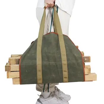 Supersized Drobės Malkos, Medienos Vežėjas maišelį Žurnalas Kempingas Lauko Turėtojas Atlikti saugojimo krepšys Mediniai Drobės Maišelį, Lauko Įrankiai