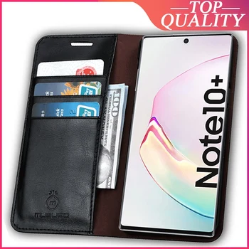 Musubo Originali Odinis dėklas, Skirtas Samsung Note 10 ir 9 8 Galaxy S8 S9 Plus + S10 Prabanga Apversti Atvejais Padengti Kortelės Lizdas Piniginės korpusas